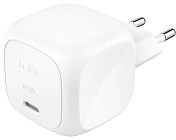 Зарядний пристрій Belkin 65 Вт USB-С GAN PD PPS Білий (WCA011KQWH)