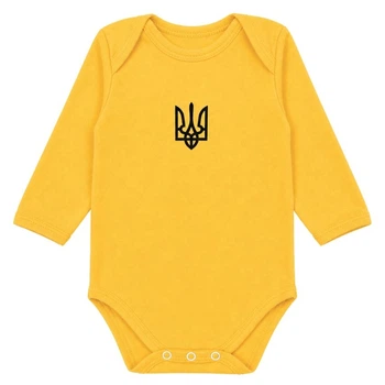 Боди детский кулир Арлекин Тризуб 6220-022 44 68 см Желтый
