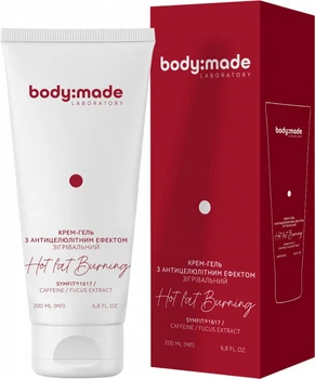 Крем-гель для тіла BodyMade з антицелюлітним ефектом зігрівальний 200 мл (4823109413283)