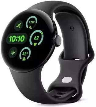 Смарт-часы Google Pixel Watch 3 45 mm LTE Matte Black Aluminum Case/Obsidian Active Band