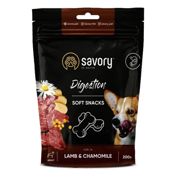 Savory м'які ласощі для собак для покращення травлення 200 г