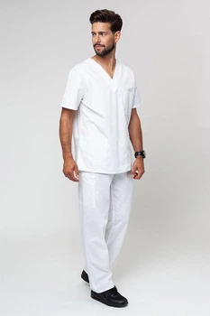 Мужская медицинская рубашка STUGA MEDICAL белая (8800101) 2XL