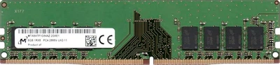 Оперативная память Micron 8GB DDR4 2666MHz UDIMM PC4-21300 CL19 1.2 В 1Rx8 для ПК (MTA8ATF1G64AZ-2G6E1)