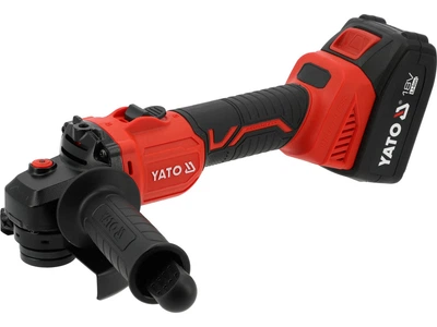 Аккумуляторная бесщеточная болгарка YATO YT-828252 18В 125 мм 2x4Ah