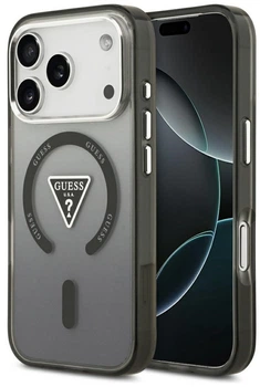 Чохол Guess IML Gradient Triangle Logo MagSafe для iPhone 17 Pro Max чорний (GUE004843)