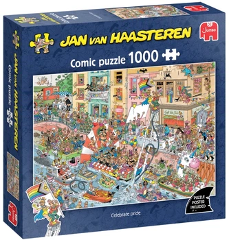 Puzzle Jumbo Jan van Haasteren Celebrate Pride! 1000 elementów 1110100618 (8721017604396)