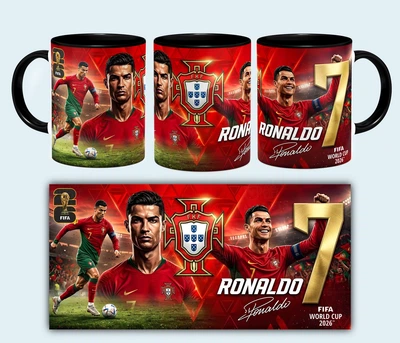 Чашка Cristiano Ronaldo 7 330 мл Чорна