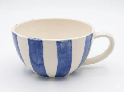 Чашка от IDEAL Ceramic, 250 мл, голубые полоски