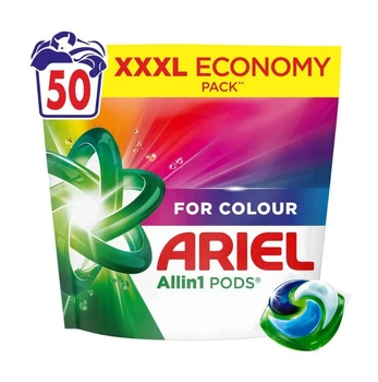 Капсули для прання 50 штук Ariel Pods All-in-1 Color для кольорового одягу (870021676417950)