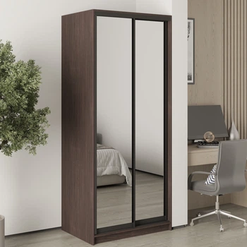 Шкаф-купе двухдверный MebelStar Стандарт BG 2 Зеркала 90x60x210 см Дуб ристрето (MBS-11262)