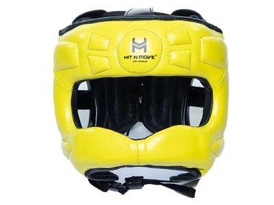 Шолом бамперний HIT-n-MOVE Nose Bar Headguard L/XL жовтий/чорний (6002)