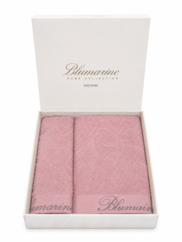 Набір махрових рушників Blumarine Home Collection Spa 40 на 60 см та 60 на 110 см 2 шт рожевий