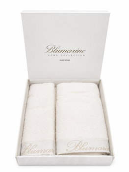 Набір махрових рушників Blumarine Home Collection Spa 40 на 60 см та 60 на 110 см 2 шт білий