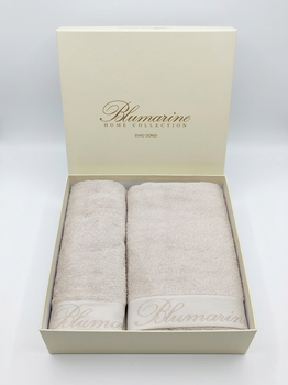 Набір махрових рушників Blumarine Home Collection Spa 40 на 60 см та 60 на 110 см 2 шт бежевий
