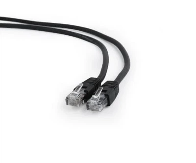 Патч-корд 5 м, UTP, Black, Cablexpert, Cat.6, CCA, PVC (PP6U-5M/BK)
