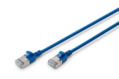 Патч-корд 0.25 м, S/FTP, Blue, Digitus, Cat.6a, Cu, LSZH (DK-1644-A-0025/B)