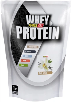 Сывороточный протеин Power Pro Whey Protein порошок 1 кг Ваниль (4820231513270)