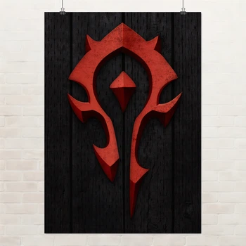 Постер Варкрафт, лого Орды, Warcraft, Horde, A3 42×30 см (id1063)