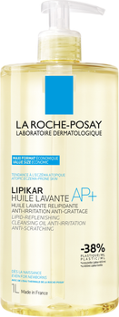 Липидовосстанавливающее очищающее средство La Roche-Posay Lipikar для ванны и душа для младенцев, детей и взрослых 1 л (3337875905466)