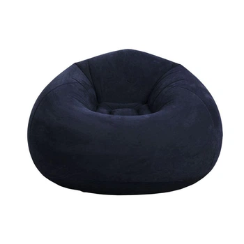 Надувне крісло-пуф Inflatable Sofa / Надувне крісло-мішок 110×110×85 см Темно-синій