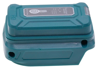 Адаптер перехідник USB/Type-C 14,4В/18В з ліхтариком для акумулятора Makita BL1830, шур909