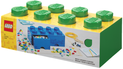 Контейнер LEGO Класичний блок з шухлядами 8 Зелений (40061734) (5711938029548)