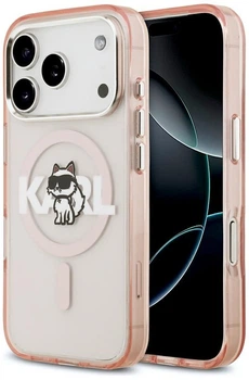 Чохол Karl Lagerfeld IML Choupette Sketch Logo MagSafe для iPhone 17 Pro рожевий (KF002720)