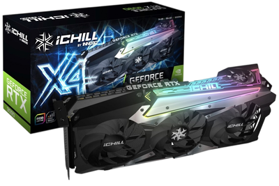 Видеокарта GeForce RTX 3090 24GB Inno3D iChill X4 (C30904-246XX-1880VA36) Б/У