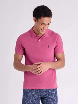 Поло довге чоловіче U.S. Polo Assn 11C581-3O00A(Arizona Rose) L Рожеве (786662544327)
