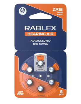 Батарейка Rablex ZA13 1.45V 150 мАг 6 шт/уп