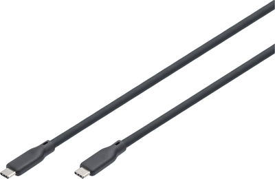 Kabel Digitus USB-C, USB 4.0 Gen 3, 40G, 240W, 8K, silikonowy, 1 m Black (AK-300344-010-S)
