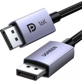 Кабель Ugreen DP118 DisplayPort to DisplayPort v2.1 (1m) Black (15383)