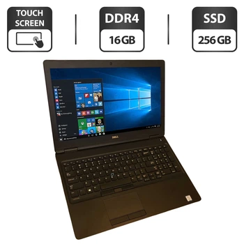 Ноутбук Dell Latitude 5590 / 15.6" (1920x1080) IPS Touch / Intel Core i7-8650U (4 (8) ядра по 1.9 - 4.2 GHz) / 16 GB DDR4 / 256 GB SSD / Intel UHD Graphics 620 / WebCam б/в