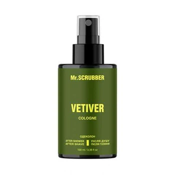 Одеколон після душу, після гоління Vetiver Mr.SCRUBBER 100 ml