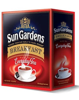 Чай SunGardens чорний 100пакетів