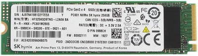 SSD диск Hynix PC601 256GB M.2 2280 PCIe 3.0 x4 NVMe TLC (HFS256GD9TNG-L2A0A) (б/в)