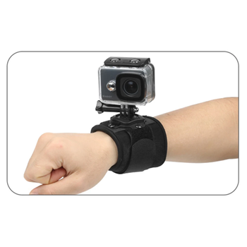 Ремешок на запястье для экшн-камеры GoPro держатель фиксатор черный (2345)