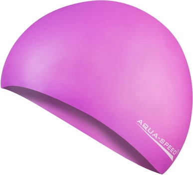 Шапочка для плавания AQUA SPEED Smart, силиконовая, фиолетовая, универсальный размер OSFM (103-09)