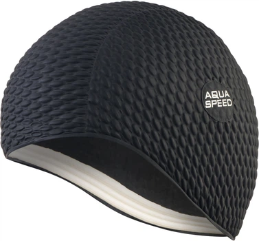 Шапочка взрослая для бассейна Aqua Speed BOMBASTIC Черный