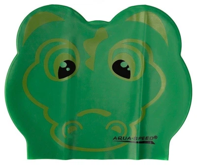 Шапочка детская для бассейна Aqua Speed ZOO LATEX CROCODILE Зеленый