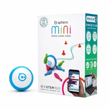 Робот Sphero Mini Синій |Програмований робот-куля|Перший крок у кодингу | STEM іграшка 8+ | Draw, Blocks, JavaScript, Python | Додаток Sphero Edu | Bluetooth