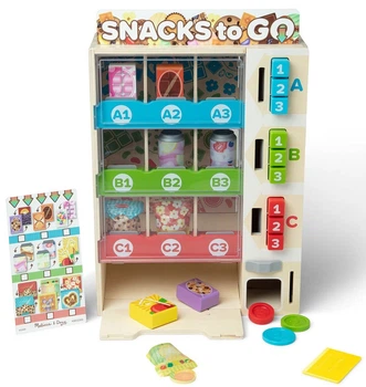 Інтерактивний ігровий набір Melissa & Doug Дерев'яний автомат із пригoщеннями 806073 (681147002609)