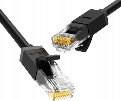 Сетевой кабель Ugreen NW102 Cat 6 U/UTP Lan Flat Cable 5 м Black (UGR-50176)