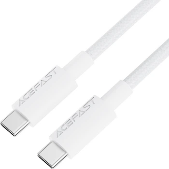 Кабель Acefast C18-03 USB-C to USB-C braid charging data cable White (6974316284253)
