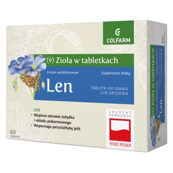 Suplement diety Colfarm Len 60 tabletek Na trawienie (5901130351923)