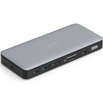 Порт-репликатор Digitus USB-C > 2xHDMI/DP/2xUSB-A/USB-C/SD/MicroSD/RJ54/DC/Audio
