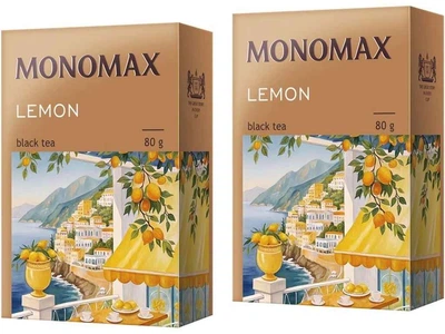 Чай фасований чорний МОНОМАХ 80г LEMON