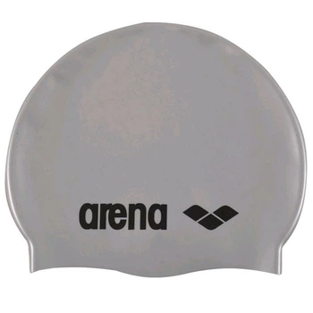 Шапочка для бассейна Arena CLASSIC SILICONE JR Серебристый