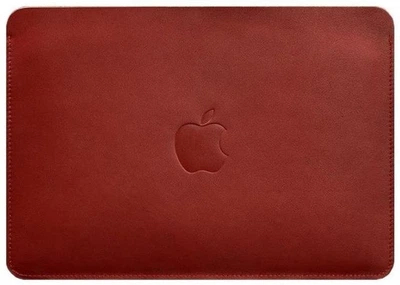 Кожаный чехол для MacBook 13 из натуральной кожи Краст конверт защитный для MacBook Air и Pro красный 69686