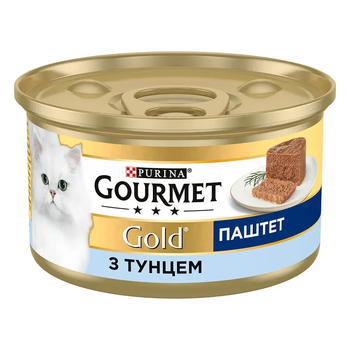 Вологий корм для котів Gourmet Gold паштет з тунцем 85 г 12592130